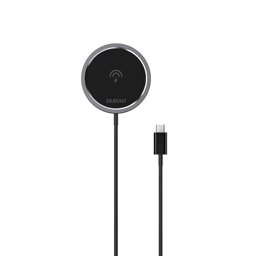 Dudao MagSafe 15W inductive charger - black - Cell phone USB charger<<<HurtelXML