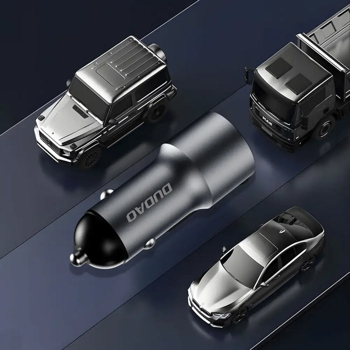 Dudao R14 USB-C 30W PD car charger - silver - Cell phone USB charger<<<HurtelXML