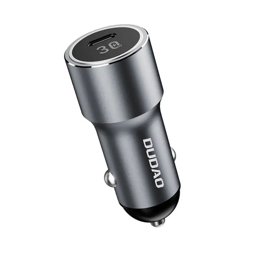Dudao R14 USB-C 30W PD car charger - silver - Cell phone USB charger<<<HurtelXML