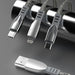 Dudao USB braided cable - micro USB 5 A 1 m gray (L3PROM gray) - Cell phone cables<<<HurtelXML
