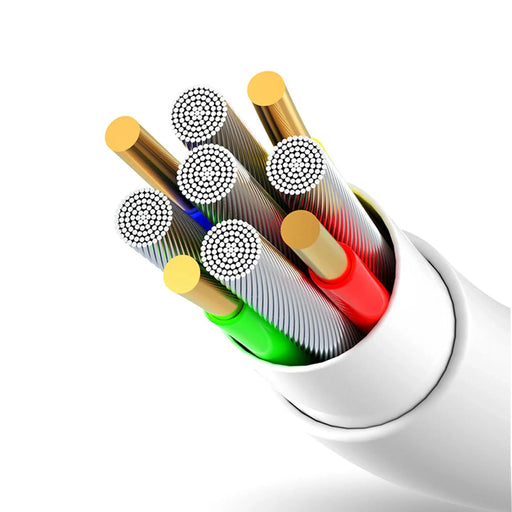 Dudao USB / micro USB 3A cable 1m white (L2M 1m white) - Cell phone cables<<<HurtelXML
