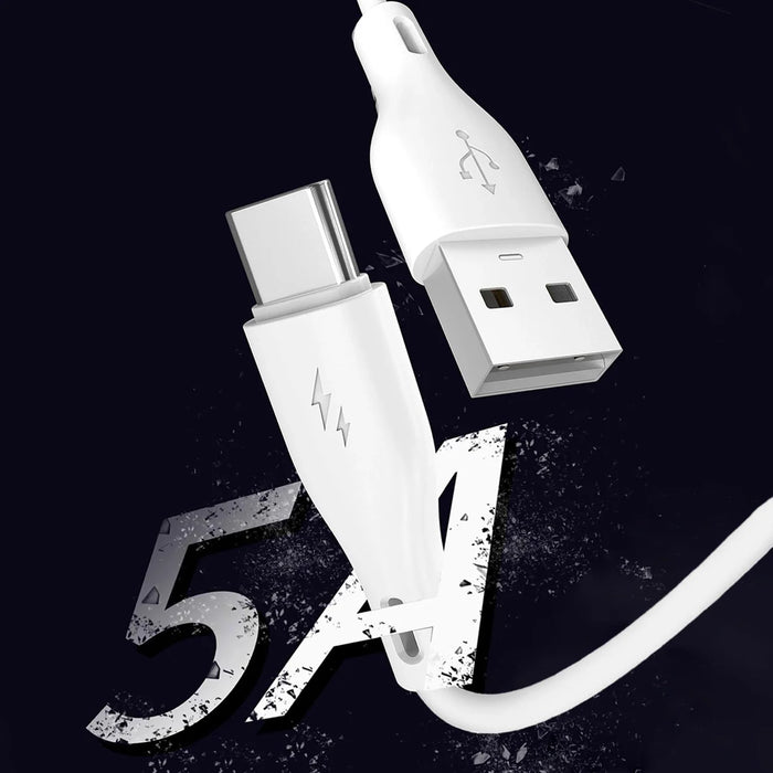 Dudao USB / USB Type C 5A 1m white (L2T 1m white) - Cell phone cables<<<HurtelXML