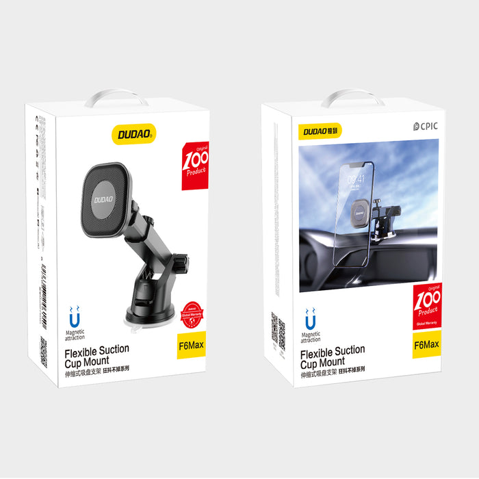 Dudao magnetic car phone holder with telescopic arm black (F6Max)