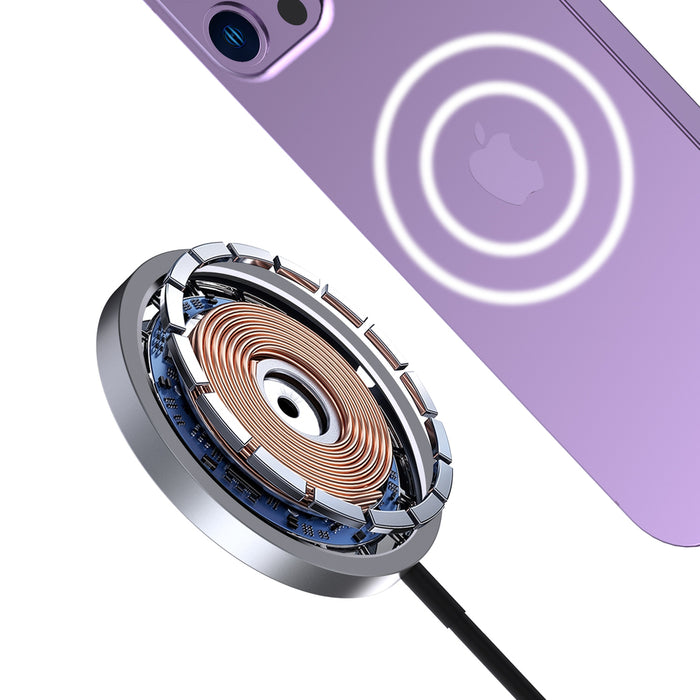 Dudao MagSafe 15W inductive charger - black