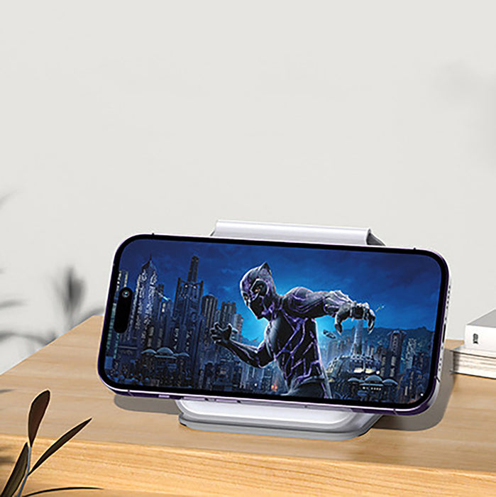 Dudao A11N 15W 3in1 Inductive Charger - White + USB-C / USB-C Cable