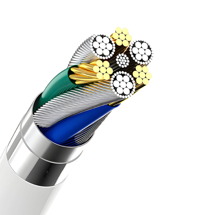 Dudao A4EU USB-A 2.1A wall charger - white + USB-A - micro USB cable