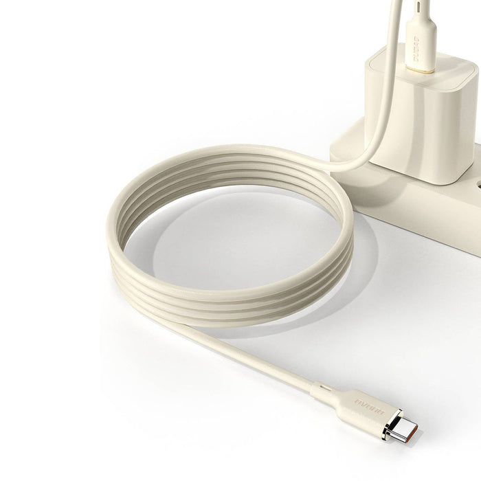 Dudao L7SF 2in1 cable USB-C - USB-C / Lightning 100W 1.2m - beige