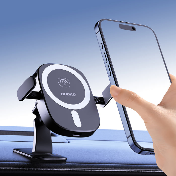 Dudao FW11 Car Phone Holder with 15W Inductive Charger for Air Vent/Cockpit - Black