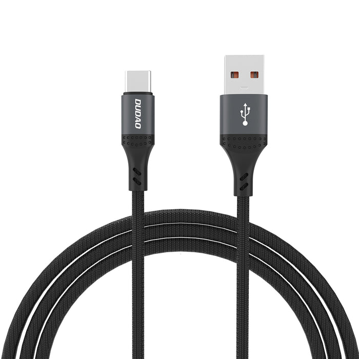 Dudao L3ST USB-A - USB-C 5A 1.2m Braided Cable - Black