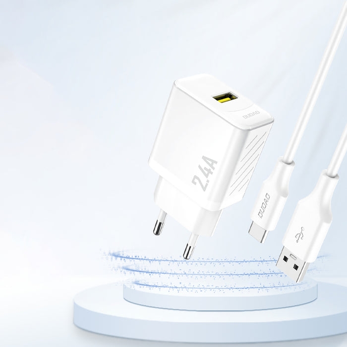 Dudao A23 2.4A USB-A Charger - White