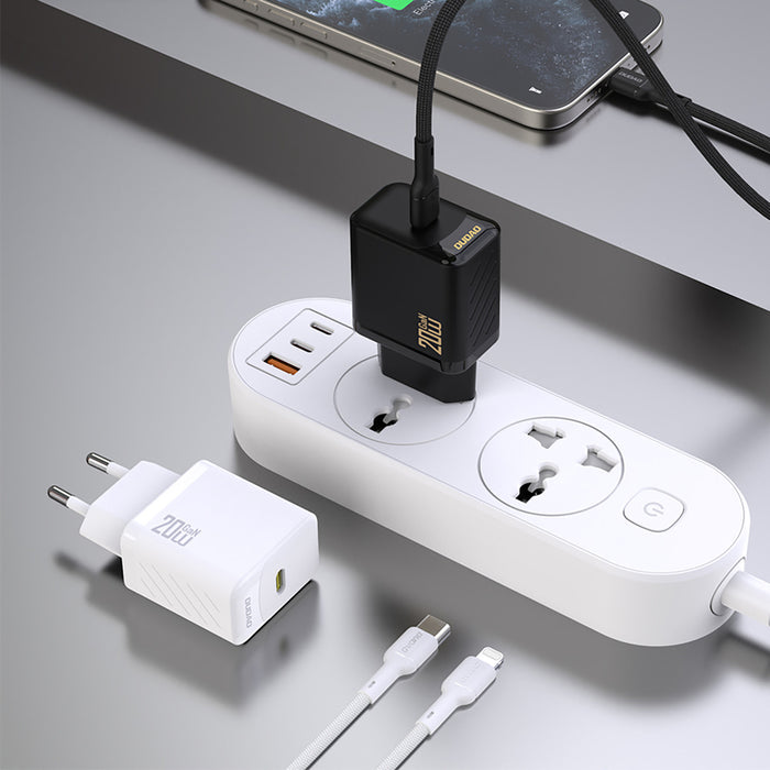 Dudao A26 PD20W GaN USB-C Charger - White