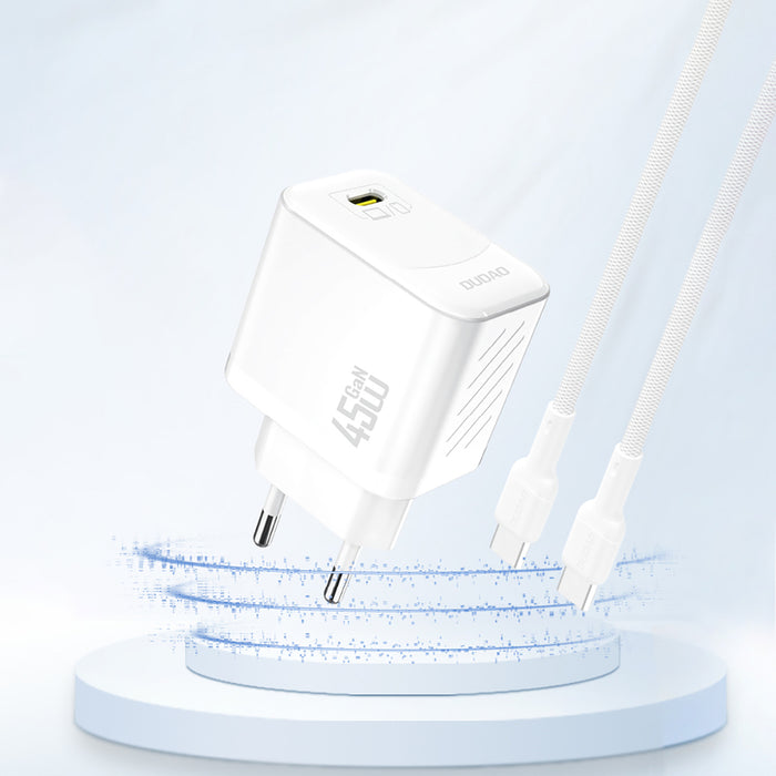Dudao A28 45W GaN USB-C Wall Charger - White