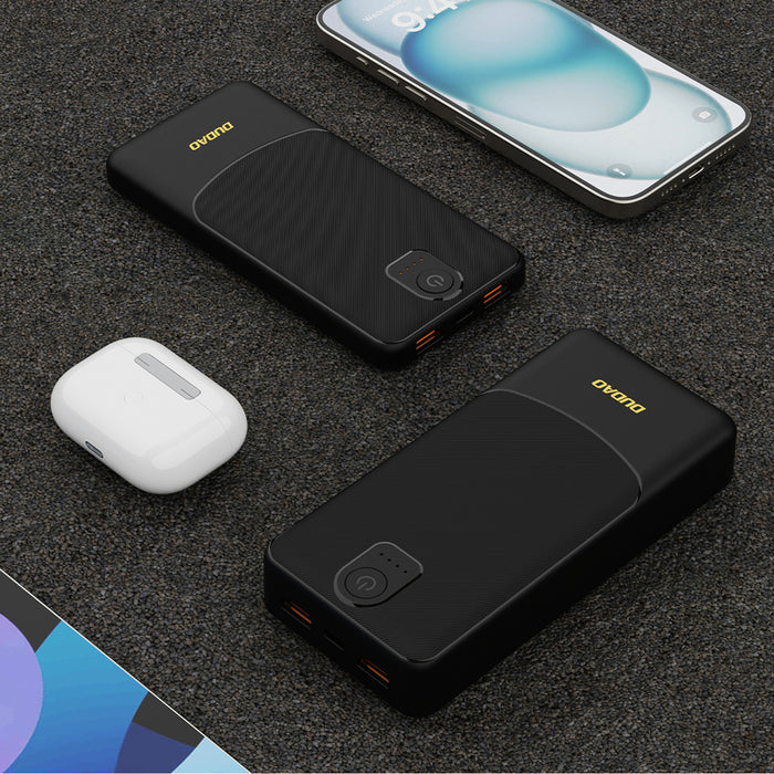 Powerbank Dudao K10 10000mAh 2.4A 2 x USB-A - black