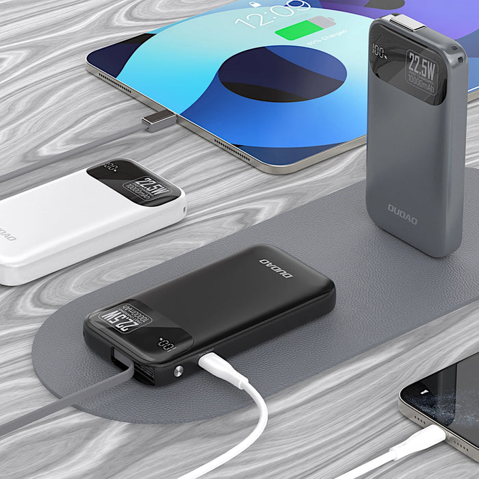 Dudao K31 Power Bank 10000 mAh 22.5W PD Gray