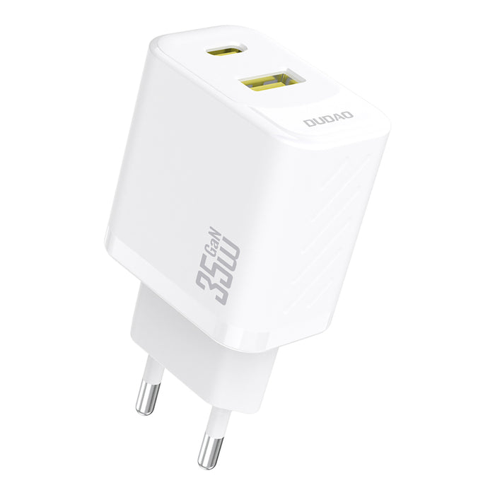 Dudao A27 MaxC 35W GaN Wall Charger + USB-C Cable - White
