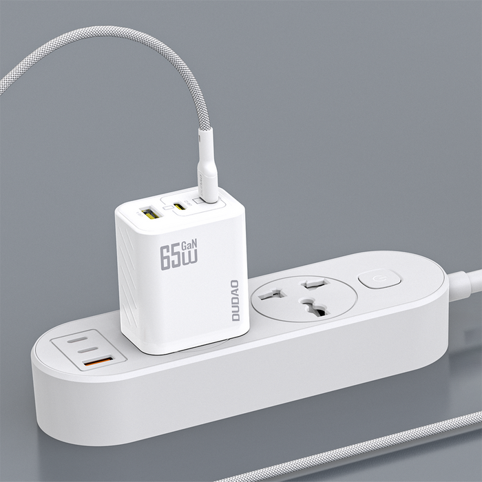 Dudao A29C 65W GaN Wall Charger + USB-C Cable - White