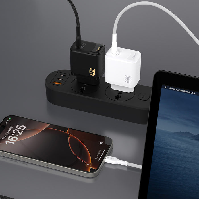 Dudao A28C 45W GaN Wall Charger + USB-C Cable - Black