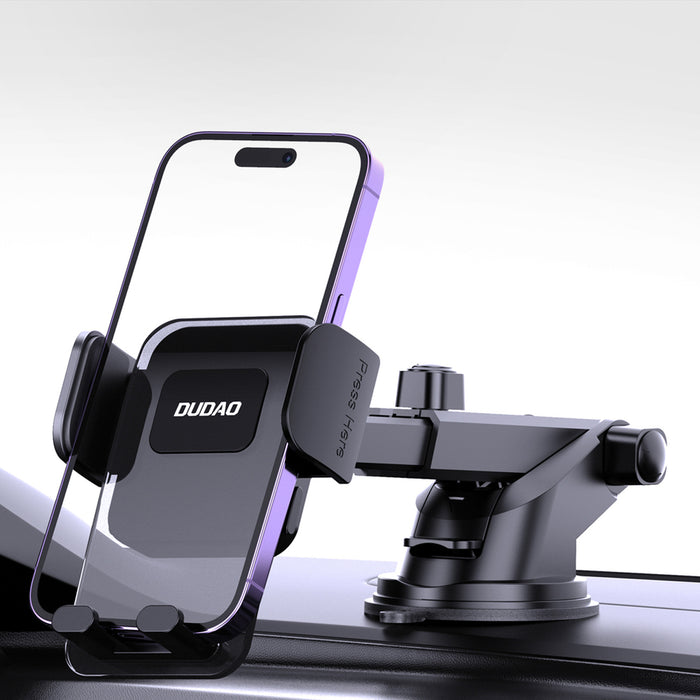 Dudao F8Max+ car holder for dashboard or windshield - black