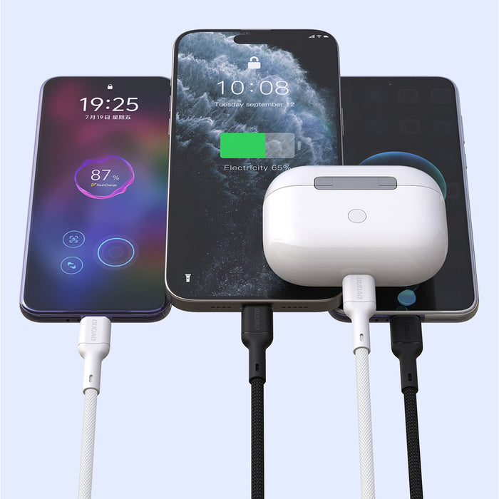 Dudao L9C 65W USB-C - USB-C Cable 1m - White