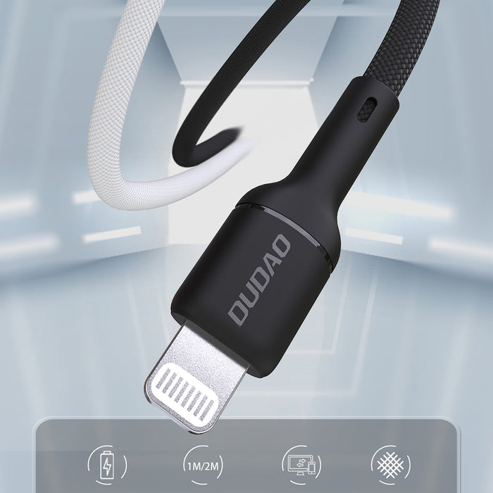 Dudao L9X 30W USB-C - Lightning Cable 1m - Black