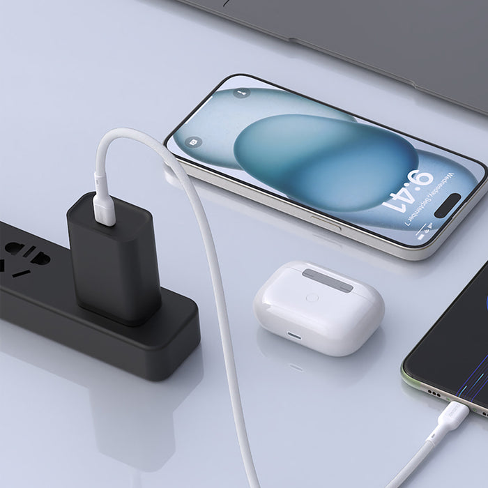 Dudao L9X 30W USB-C - Lightning Cable 1m - White