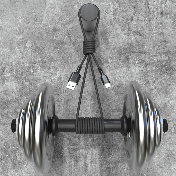 Dudao L9T 5A USB-A - USB-C Cable 1m - Black