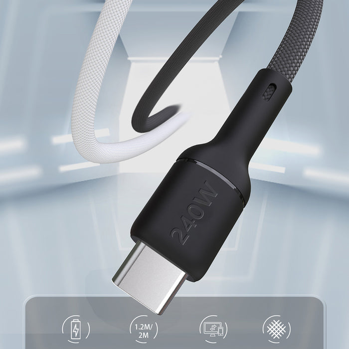 Dudao L9C Max 240W PD USB-C - USB-C Cable 1.2m - Black