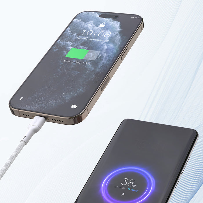 Dudao L9C Max 240W PD USB-C - USB-C 2m Cable - White