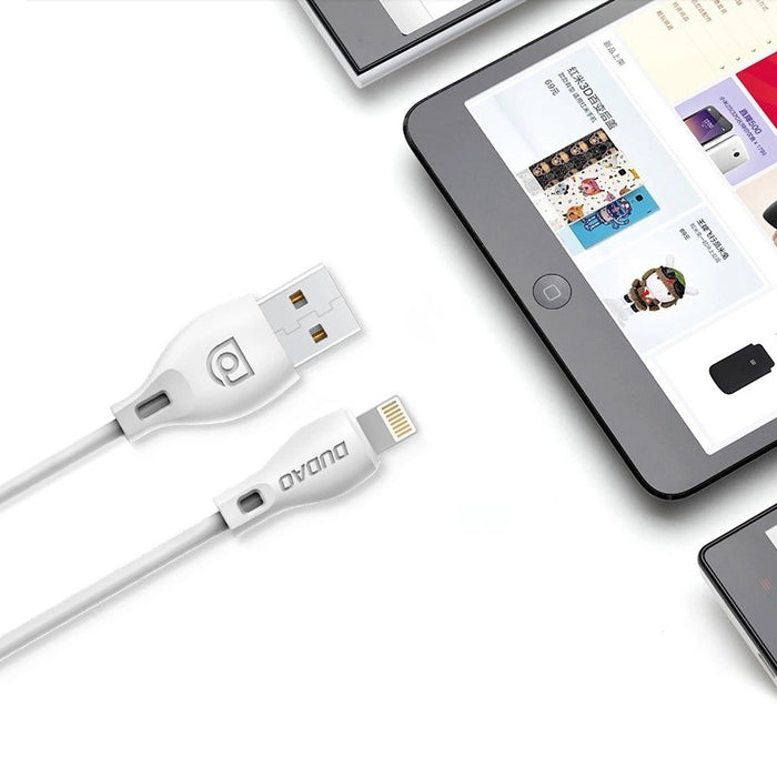 Dudao USB / Lightning cable 2.4A 1m white (L4L 1m white)