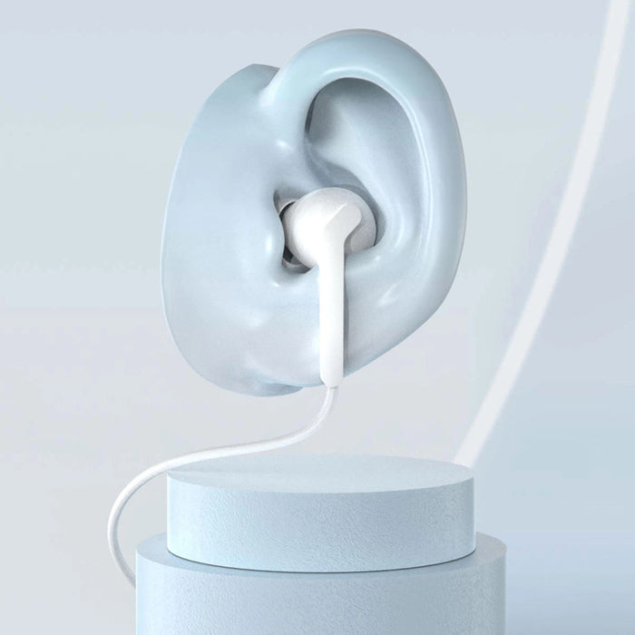 Dudao X3+ in-ear headphones, wired, 3.5mm minijack - white