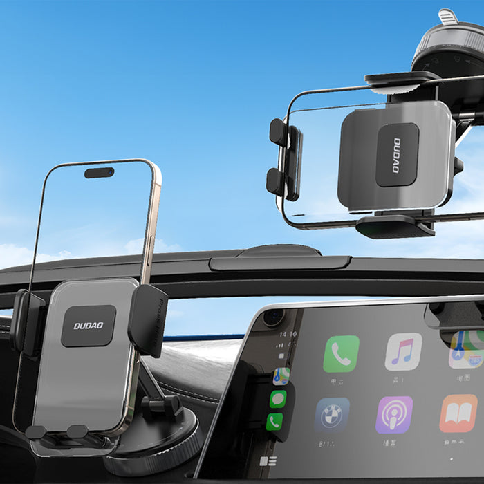 Dudao F24PLUS Car Holder with Suction Cup for Dashboard - Black