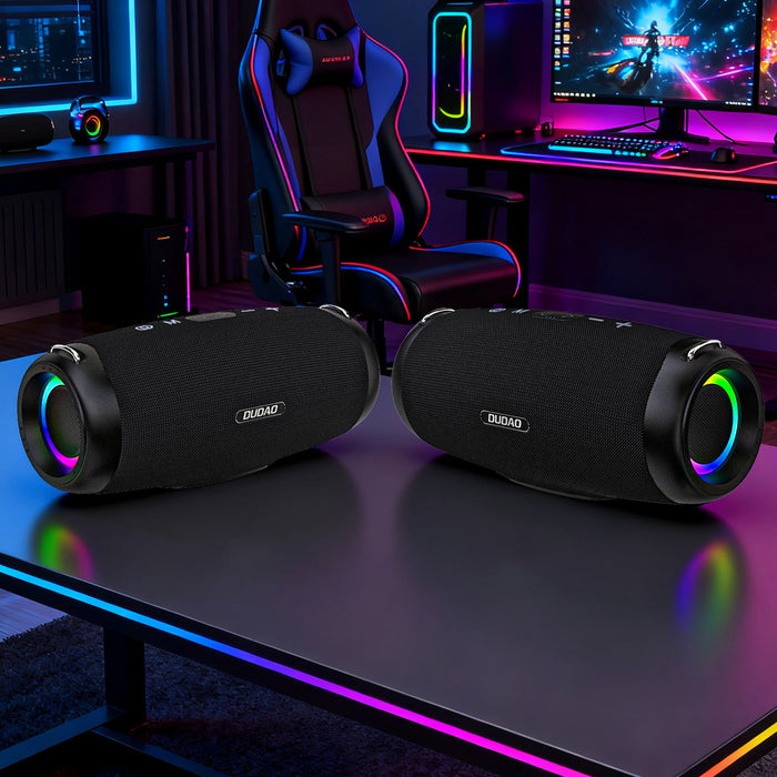 Dudao Y21Pro Wireless Speaker with RGB Backlight Bluetooth 5.3 - Black