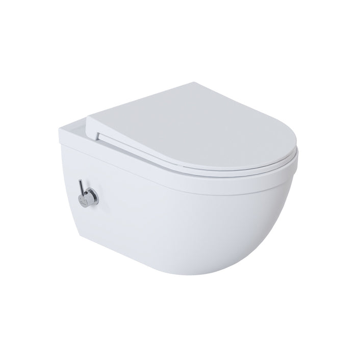 WALL-MOUNTED TOILET WITH BIDET AND BUILT-IN FAUCET DURA SIRIUS