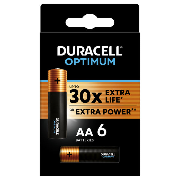 BATTERIES OPTIMUM AA X6 DURACELL OPTIMUM AA X6