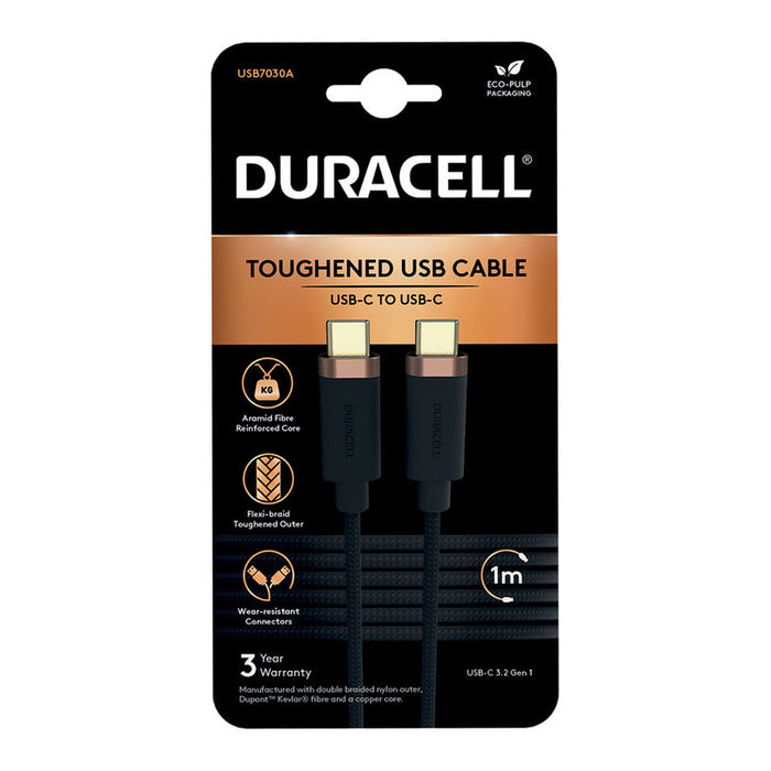 CABLE DURACELL USB-C - USB-C 1m USB7030A