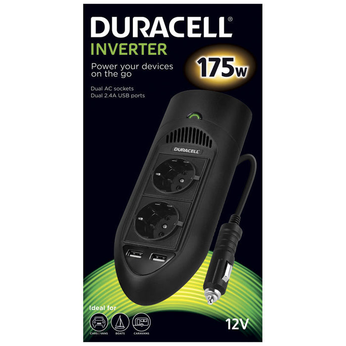 Car inverter 12V/~230V - Laptop charger DURACELL DRINV15-EU USB