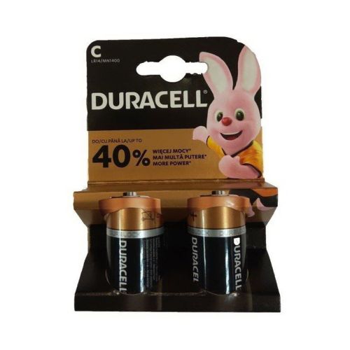 Alkaline battery DURACELL C LR-14 /2 pcs. in packaging/ 1.5V