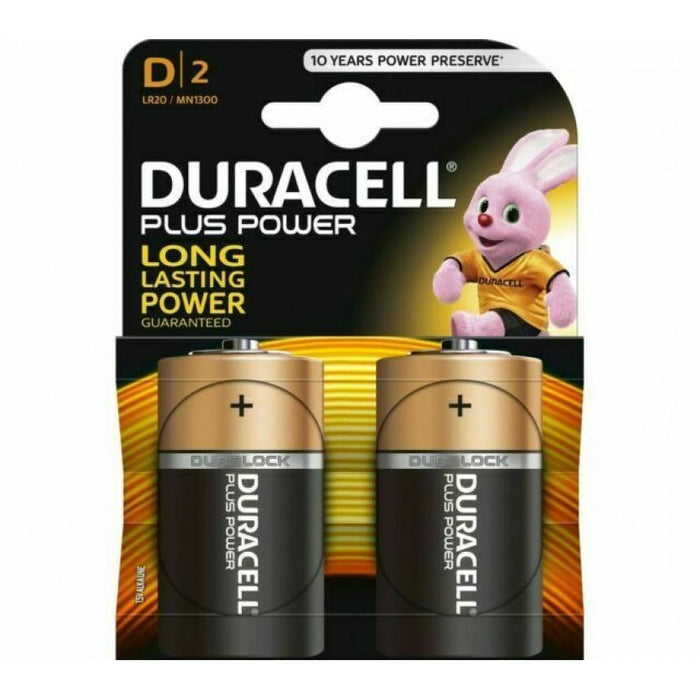 Alkaline battery DURACELL LR20 D PLUS /2 pcs. in packaging/ 1.5V