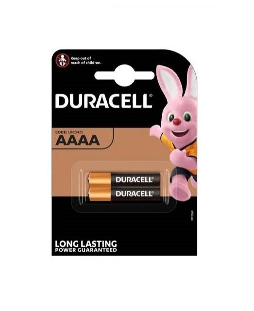 Alkaline battery 1.5V AAAA LR61- 2 pcs. in DURACELL packaging