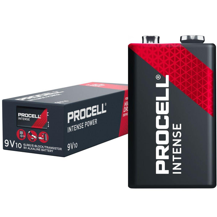 Alkaline battery 6LF22 9V 10pk pack INTENSE MX1604 PROCELL /price for 10 pcs./