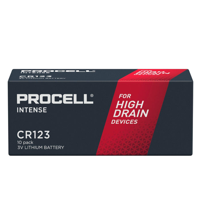Lithium industrial battery CR123 3V 10 pcs. in a package PROCELL INTENSE DURACELL /price for 10 pcs. batteries/