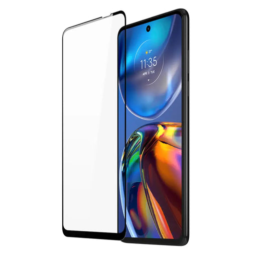 Dux Ducis 10D Tempered Glass 9H full screen tempered glass with frame Motorola Moto E32 black (case friendly) - Cell