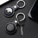 Dux Ducis 4pcs set Silicone flexible cover keychain loop case for Apple AirTag (Black / Green / Pink / Blue) - Cell