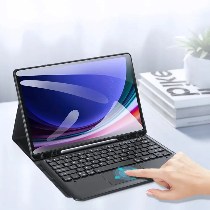 Dux Ducis Bluetooth Keyboard Case (TK Series) for Samsung Tab S9 Plus / S9 FE Plus - Black - Cell phone cases