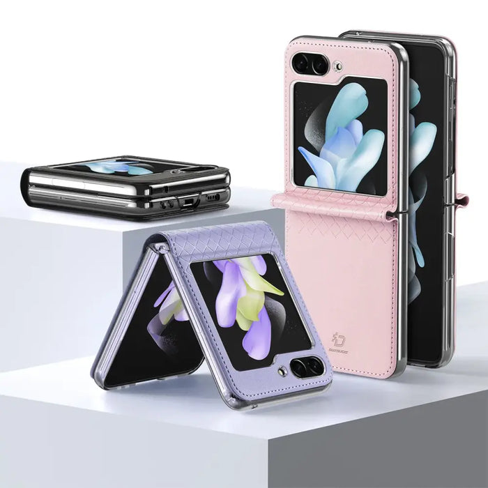 Dux Ducis Bril leather case for Samsung Galaxy Z Flip 5 5G - purple - Cell phone cases and covers<<<HurtelXML