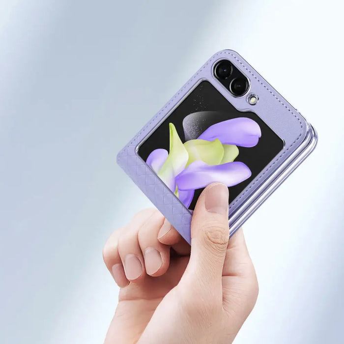 Dux Ducis Bril leather case for Samsung Galaxy Z Flip 5 5G - purple - Cell phone cases and covers<<<HurtelXML