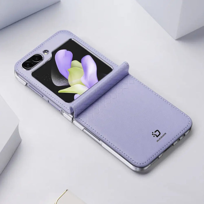 Dux Ducis Bril leather case for Samsung Galaxy Z Flip 5 5G - purple - Cell phone cases and covers<<<HurtelXML