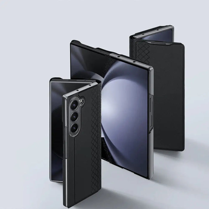 Dux Ducis Brill leather case for Samsung Galaxy Z Fold 6 with flap and card slot - black - Cell phone cases