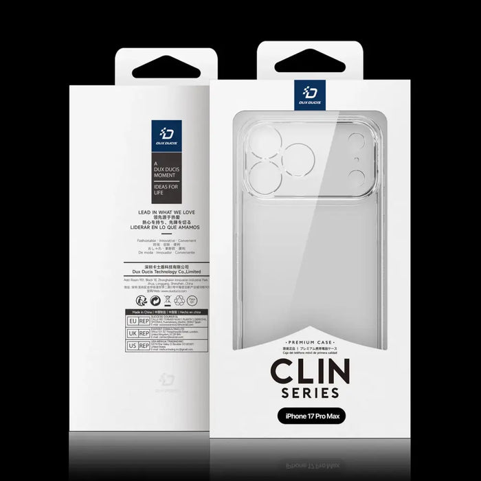 Dux Ducis Clin Case for iPhone 17 Pro Max - Transparent - Cell phone cases and covers<<<HurtelXML