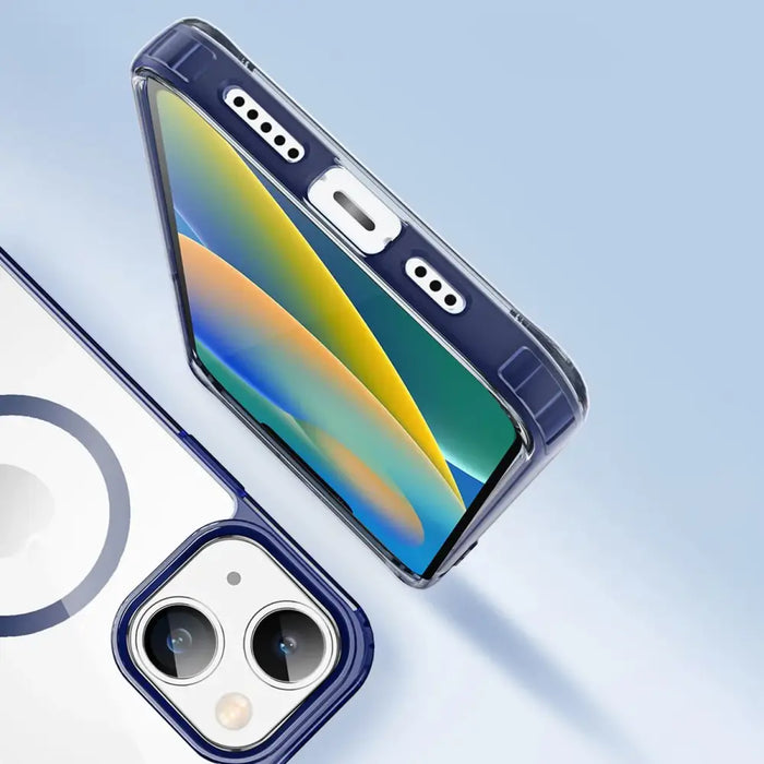 Dux Ducis Clin2 case for iPhone 14 magnetic MagSafe cover blue - Cell phone cases and covers<<<HurtelXML